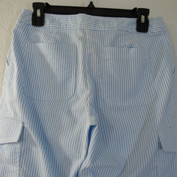 COPY - Izod Pants Sz 4 Striped Capri Cropped Cargo - Picture 9 of 15